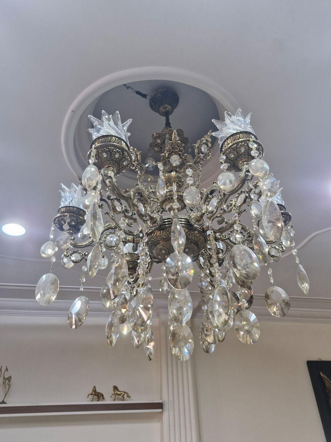 لوستر برنجی|لوستر و چراغ آویز|پاکدشت, پارچین|دیوار