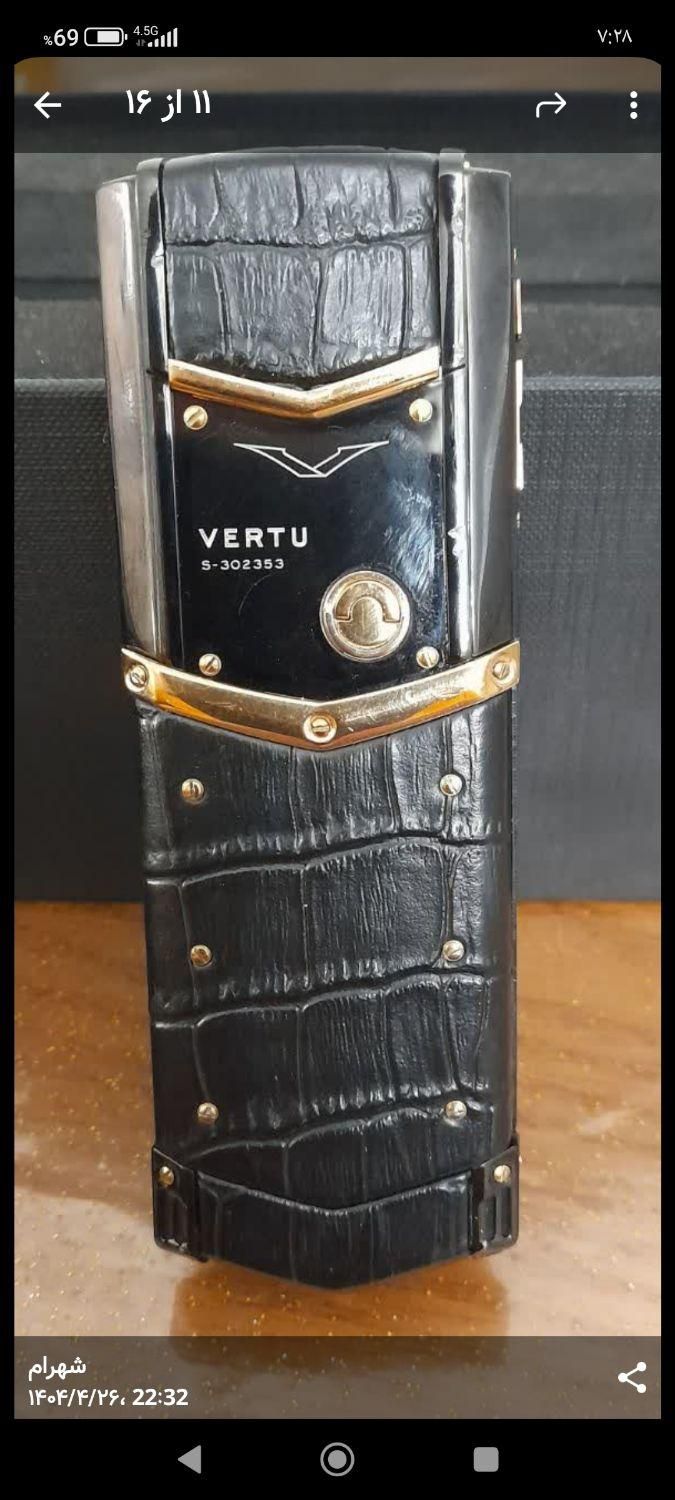 گوشی VERTU مدل را یان رادشین کاملاً سالم ونونو|موبایل|تهران, اکباتان|دیوار