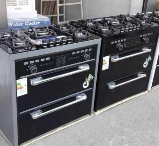 اجاق گاز پنج 5 شعله شیشه نشکن طرح فر|اجاق گاز و لوازم برقی پختوپز|قرچک, فردیس|دیوار