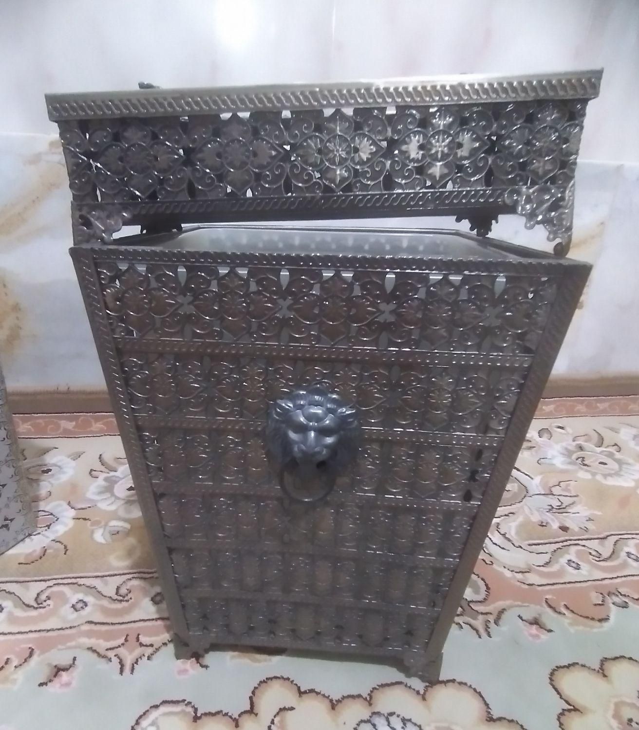 سطل و جا دستمال کاغذی پیوتر|صنایع دستی و سایر لوازم تزئینی|قم, آذر (نکویی)|دیوار