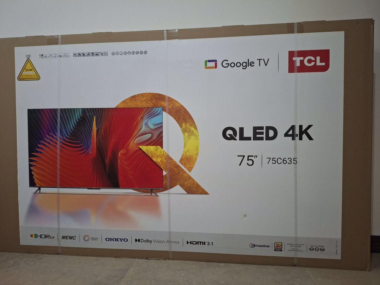 فروش فوری تلویزیون TCL سایز ۷۵ اینج|تلویزیون و پروژکتور|تهران, دهکده المپیک|دیوار