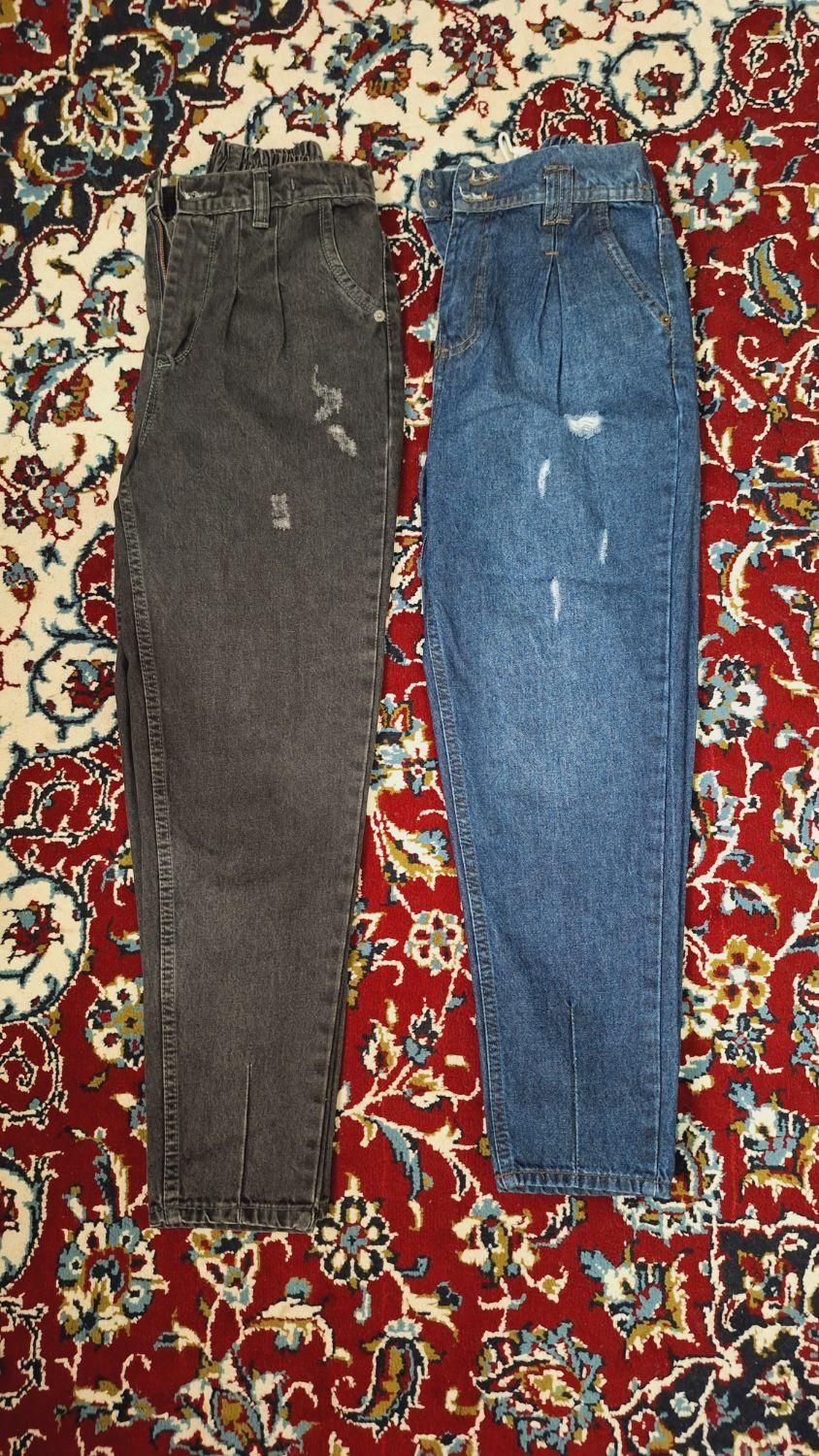 تعدادی شلوار نو به علت جمع کردن مغازه|لباس|یاسوج, |دیوار