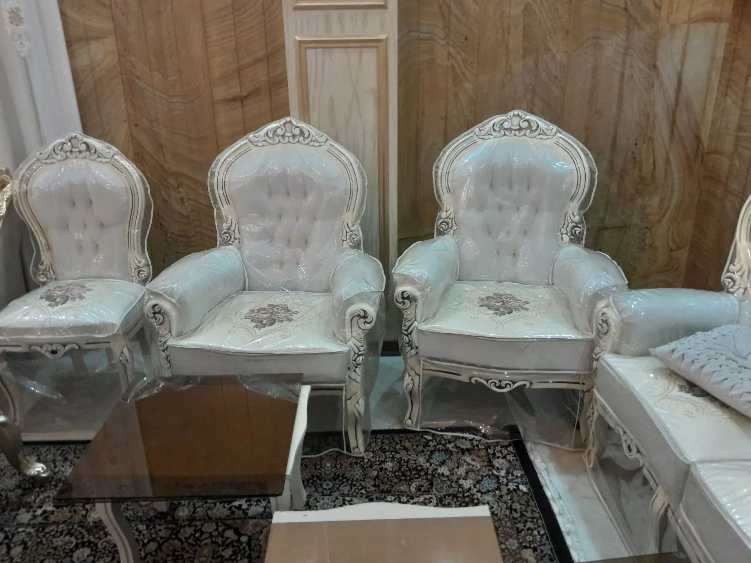 مبل استیل درحد نو باروکش خوب ونو ومیز|مبلمان خانگی و میز عسلی|مشهد, ثامن|دیوار