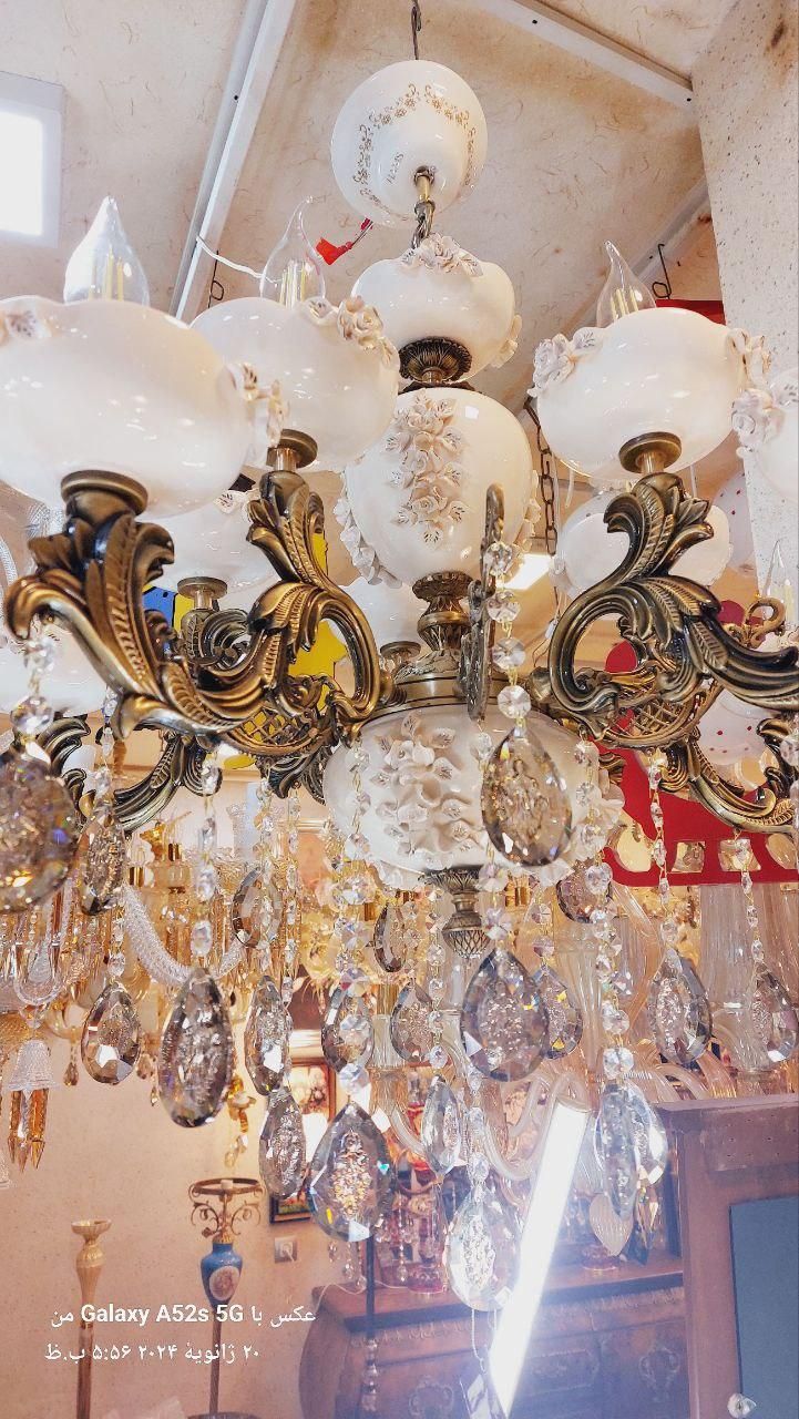 لوستربرنزی سرامیکی فروش ویژه ۴ الی ۷ آذر ماه|لوستر و چراغ آویز|اراک, |دیوار