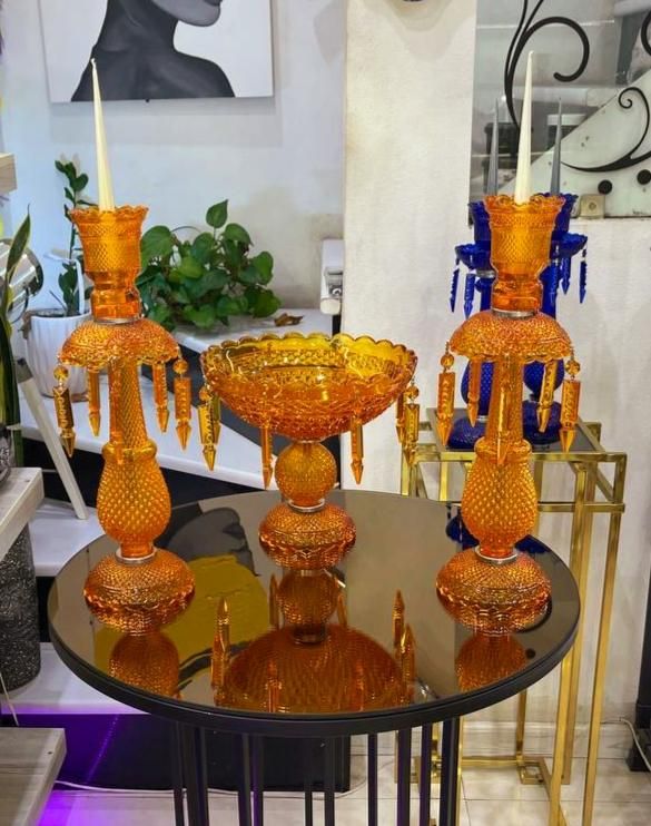 فروش حضوری و آنلاین لوستر و شمعدان و ظروف باکارات|صنایع دستی و سایر لوازم تزئینی|شیراز, شهرک گلستان|دیوار