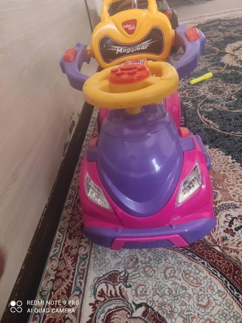 کالسکه با ماشین دستی صورتی|اسباب‌بازی بچه|یاسوج, |دیوار
