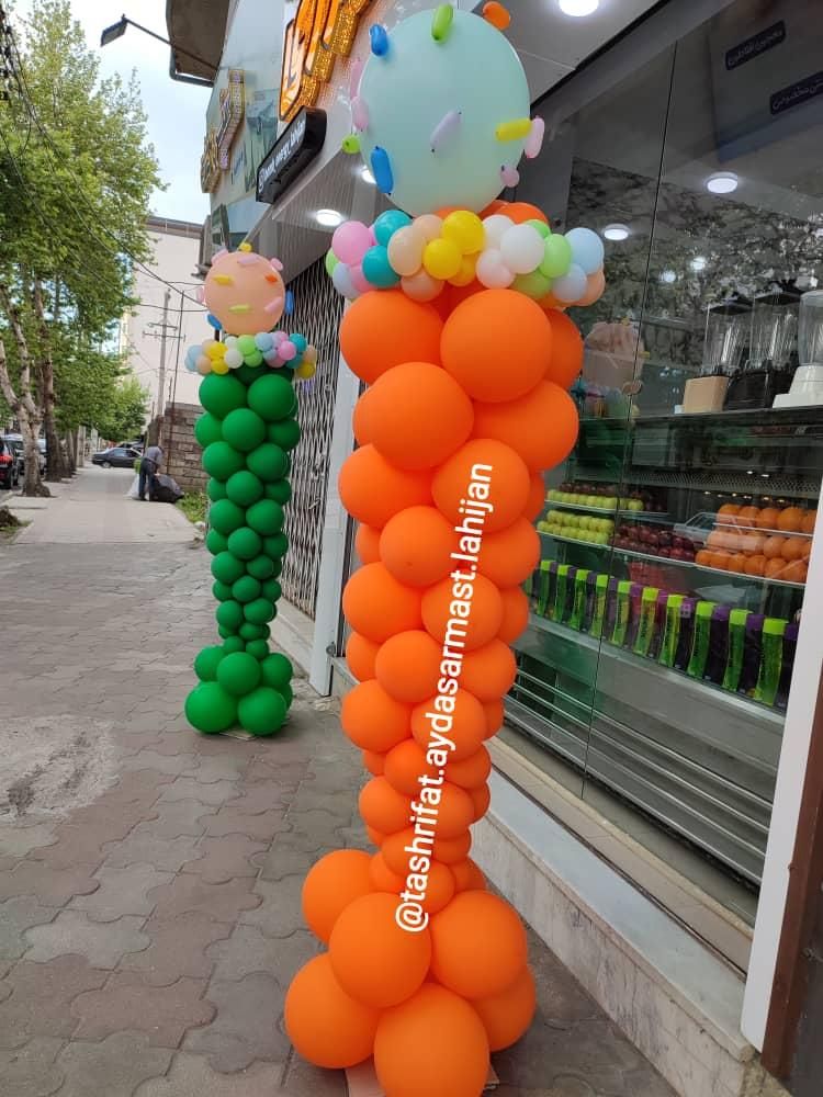 بادکنک آرایی و گل آرایی طبق بودجه اعلامی شما|خدمات پذیرایی، مراسم|لاهیجان, خمیر کلایه|دیوار