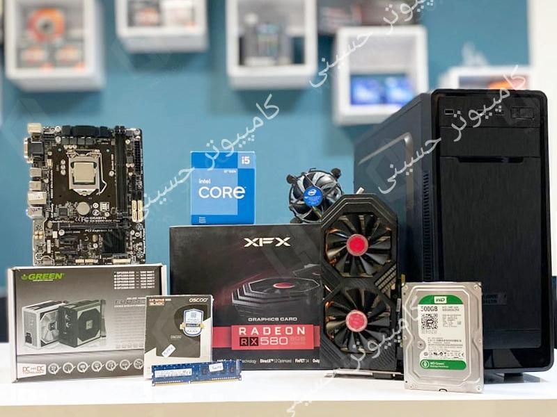 کیس کامپیوتر گیمینگ CORE I5 رم۱۶ گرافیک۸ باSSD|رایانه رومیزی|مشهد, حجت|دیوار