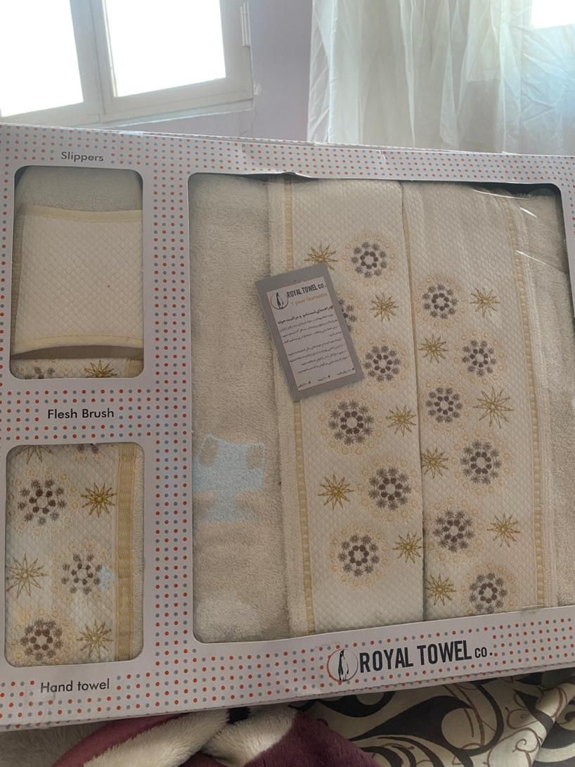 سرویس حوله ۵ تیکه رویال|سفره، حوله، دستمال آشپزخانه|خرمآباد, |دیوار