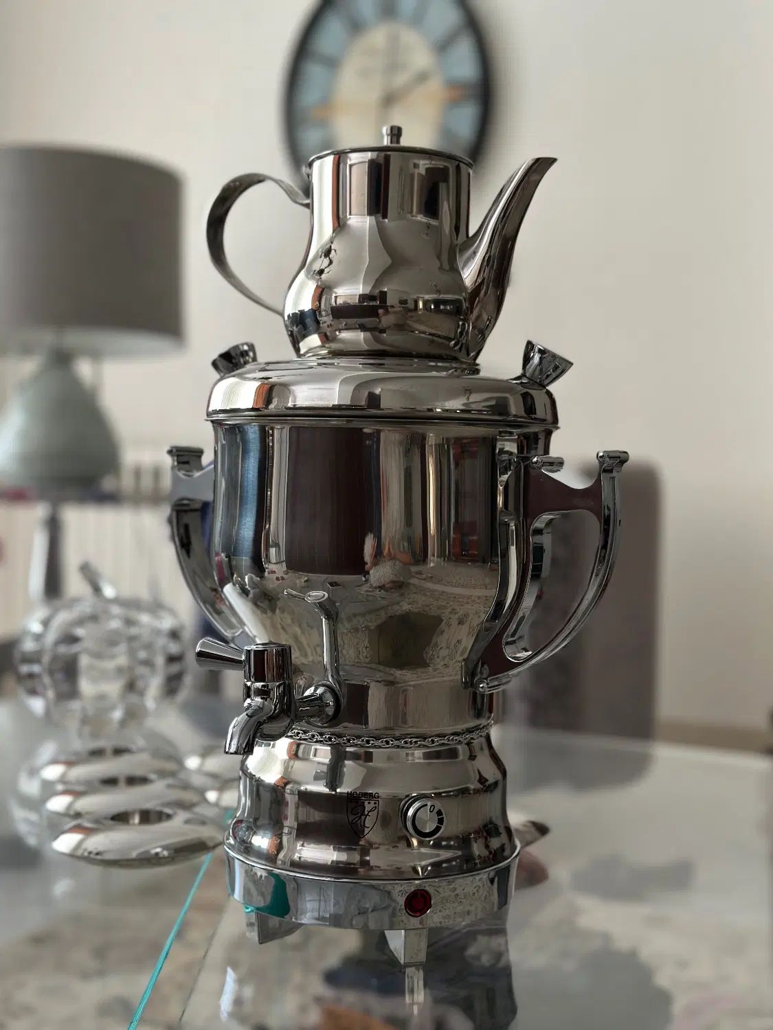 سماور هوبرگ hoberg آلمان اصل تمام استیل|سماور، چای‌ساز، قهوه‌ساز|تهران, شهرک غرب|دیوار