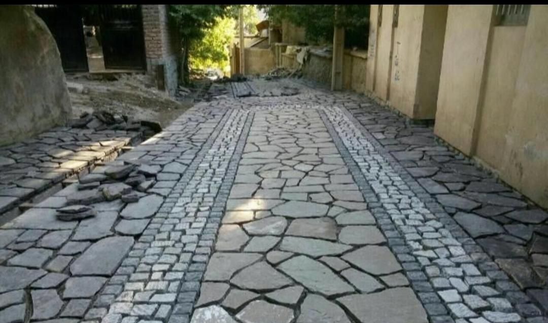 سنگ لاشه سنگ ورقه ای سنگ مالون سنگ قلوه سنگ کوبیک|مصالح و تجهیزات ساختمان|رشت, استادسرا|دیوار