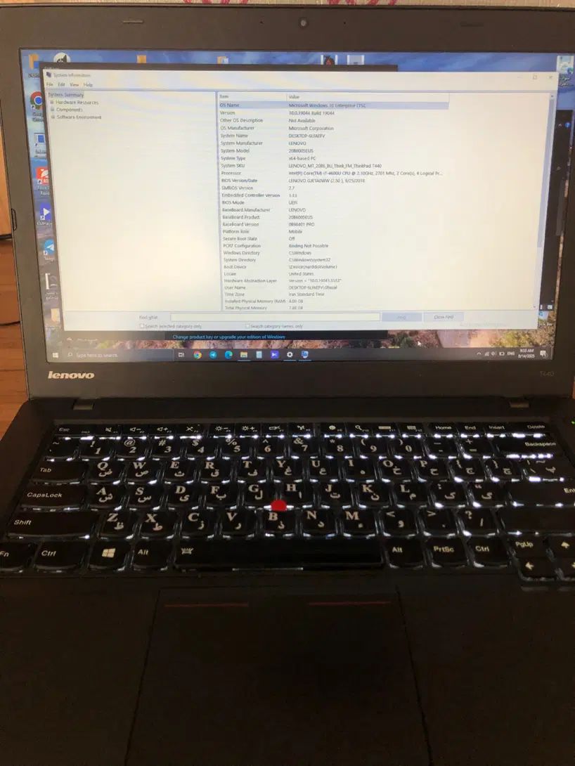 لپ‌ تاپ Lenovo ThinkPad T440 بسیار تمیز|رایانه همراه|مشهد, شاهد (شهرک غرب)|دیوار