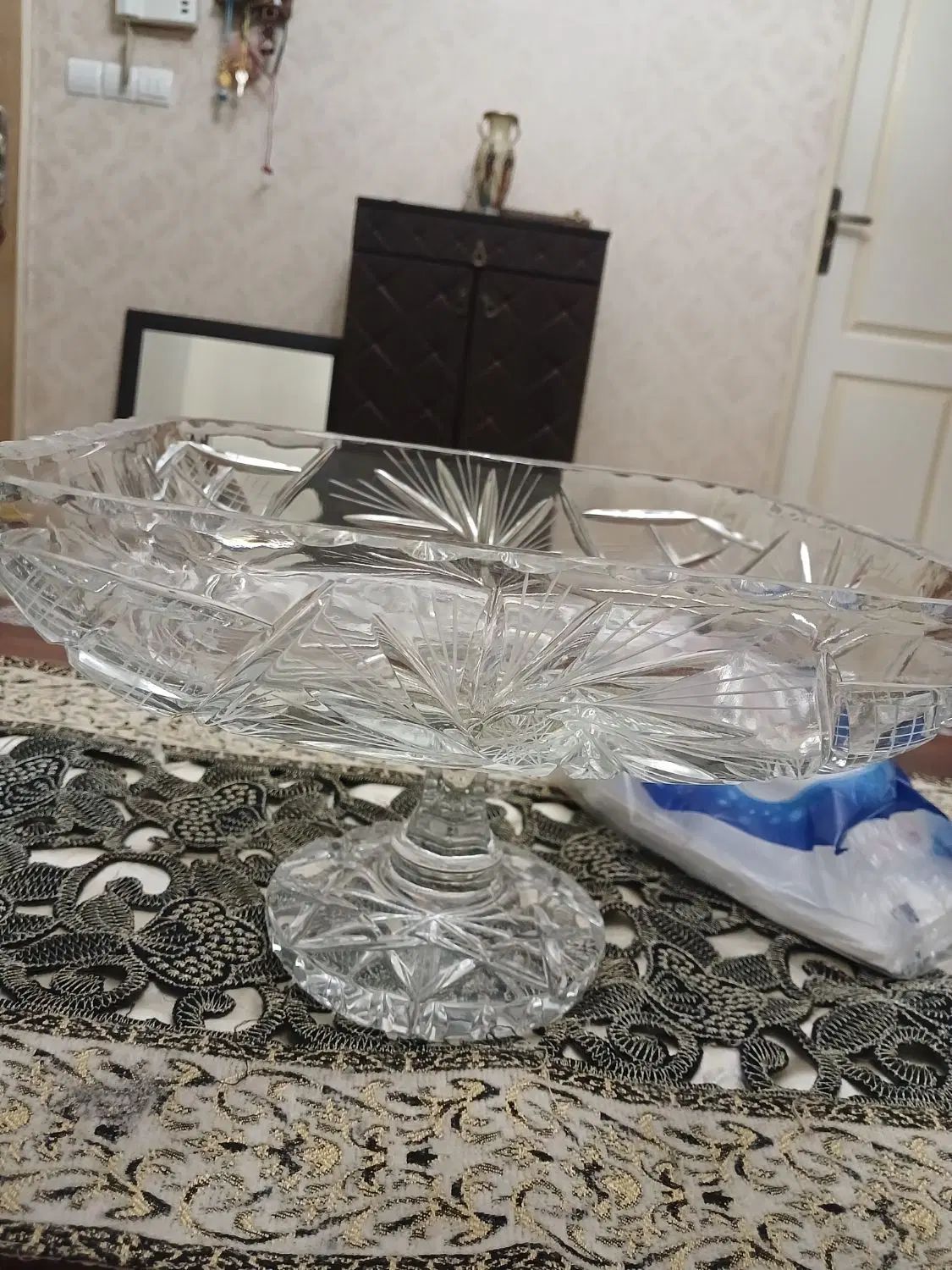 کریستال طرح خورشیدی  بوهمی بدون جعبه|ظروف سرو و پذیرایی|تهران, شمشیری|دیوار