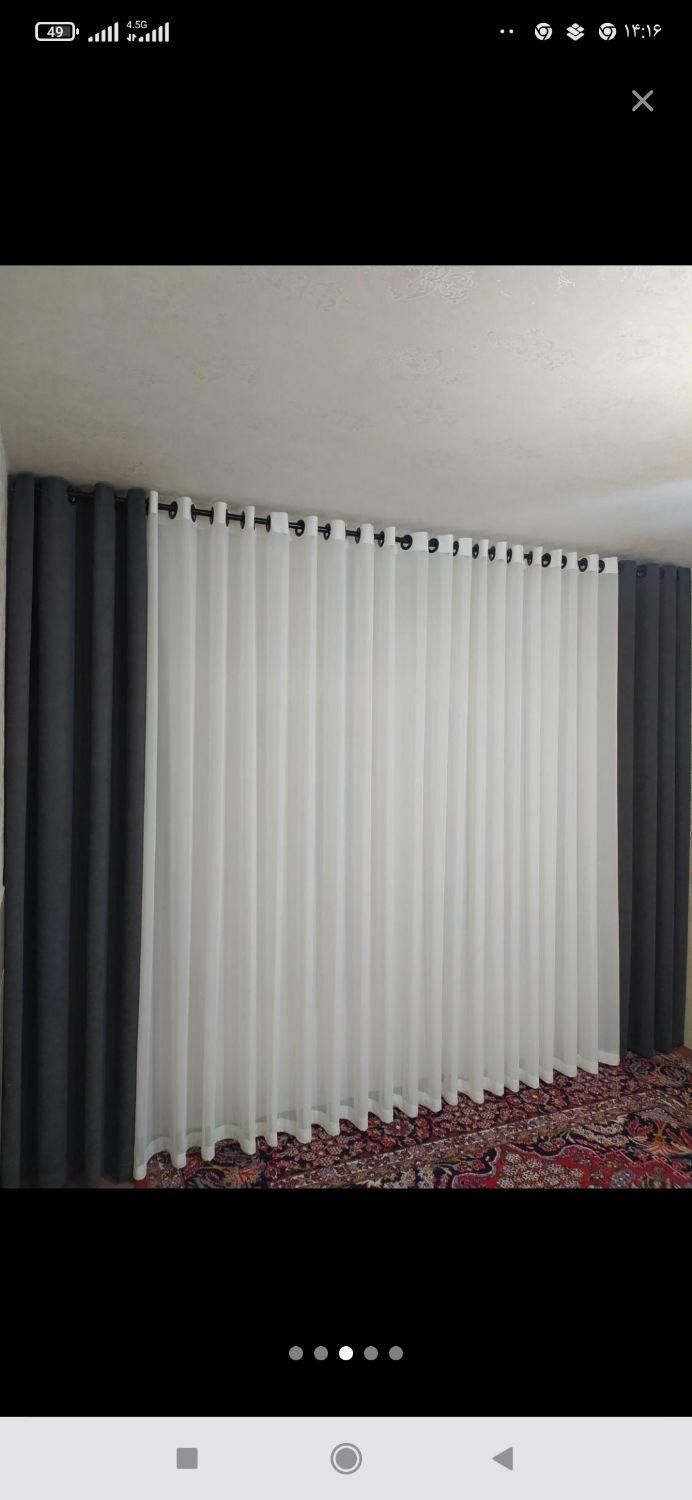 انواع پرده پلیسه مینی‌مال پانچ زبرا نخی عمودی|پرده، رانر، رومیزی|لردگان, |دیوار