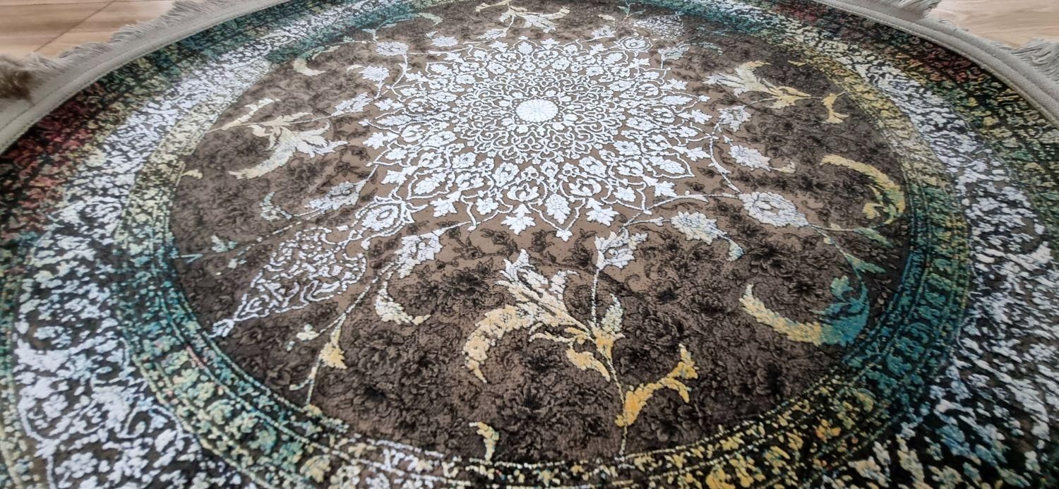 قالیچه گرد ۱ متری|فرش|بندر انزلی, سپه|دیوار