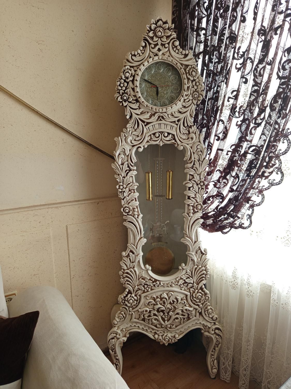 بوفه و آیینه وساعت|بوفه، ویترین، کنسول|مهاباد (آذربایجان غربی), |دیوار
