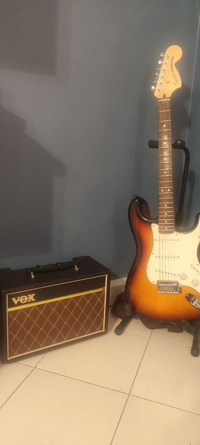 ست کامل گیتار الکتریک فندر fender squaier affinity|گیتار، بیس، امپلیفایر|تهران, خواجه نصیر طوسی|دیوار