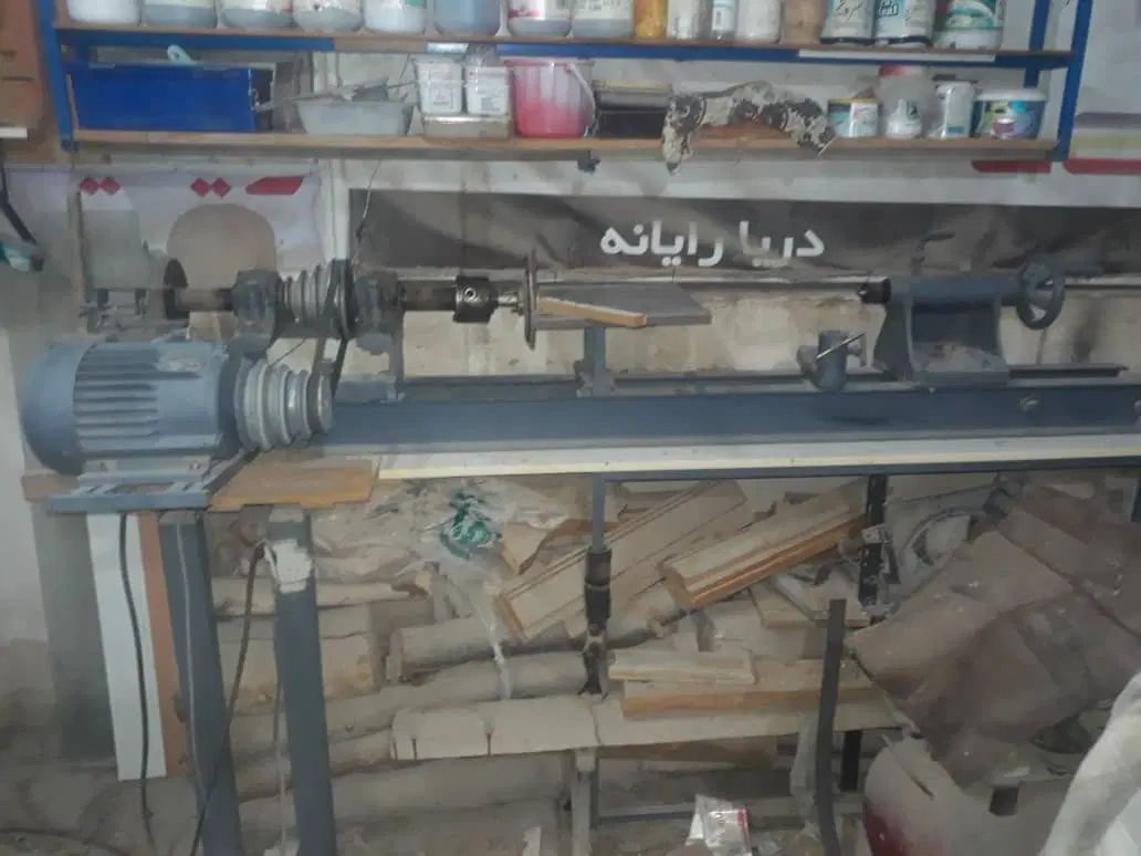 ابزار آلات نجاری دستگاه خراطی با لوازم جانبی|ماشین‌آلات صنعتی|اصفهان, احمدآباد|دیوار