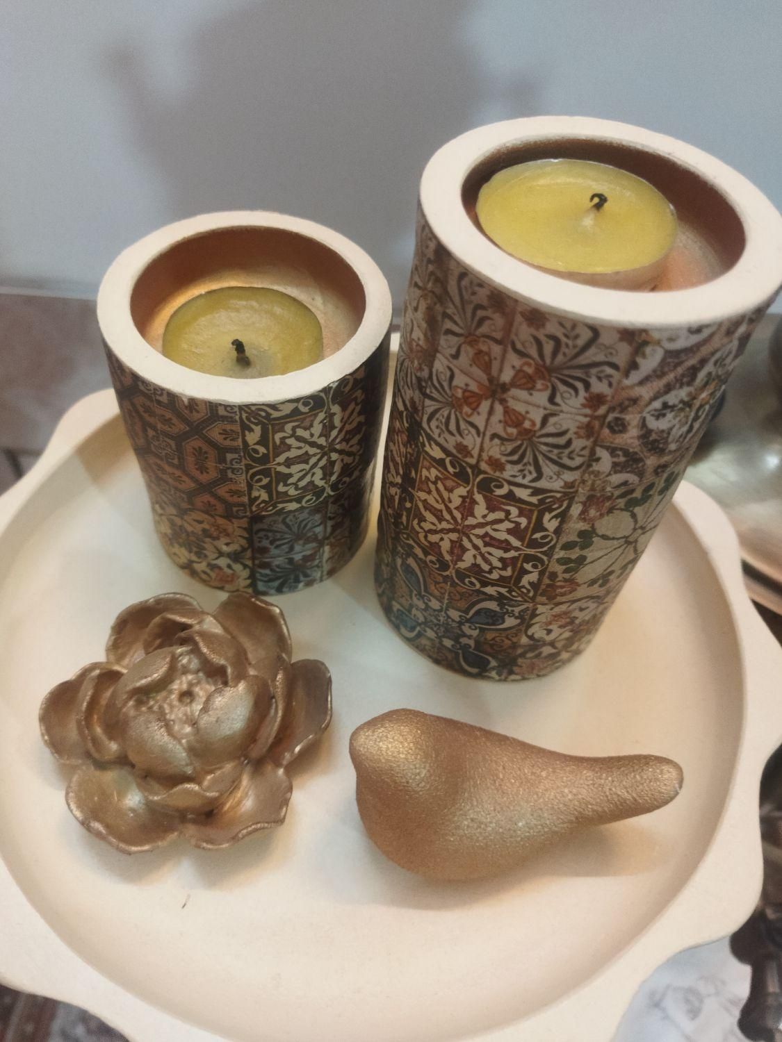 ست جاشمعی و جاعودی|مجسمه، تندیس، ماکت|اصفهان, کنگاز|دیوار
