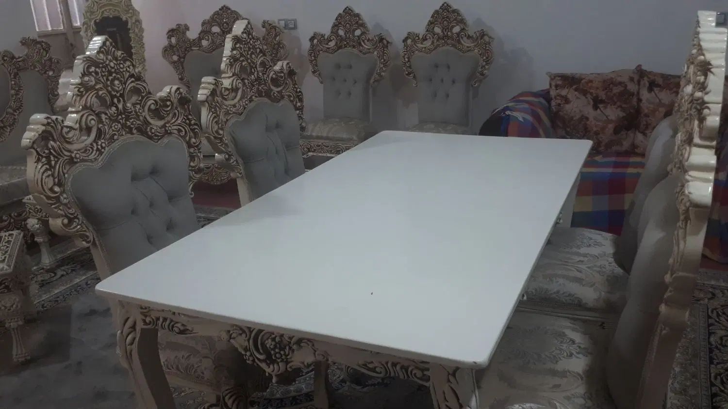 میز نهارخوری ۴ نفره کاملا نو و استفاده نشده تمیز|میز و صندلی غذاخوری|زابل, |دیوار