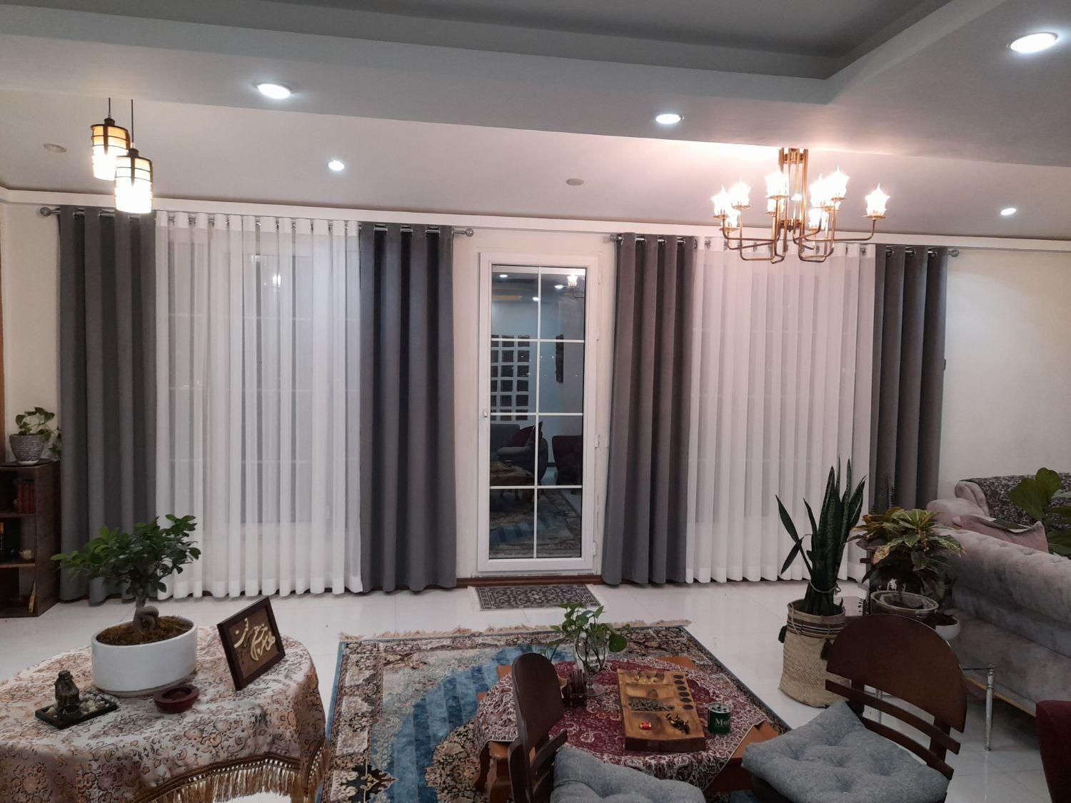 پرده  مدل رنگارنگ (آسان نصب) آماده مدل پانچی اسپرت|پرده، رانر، رومیزی|کرج, دهقان ویلا|دیوار
