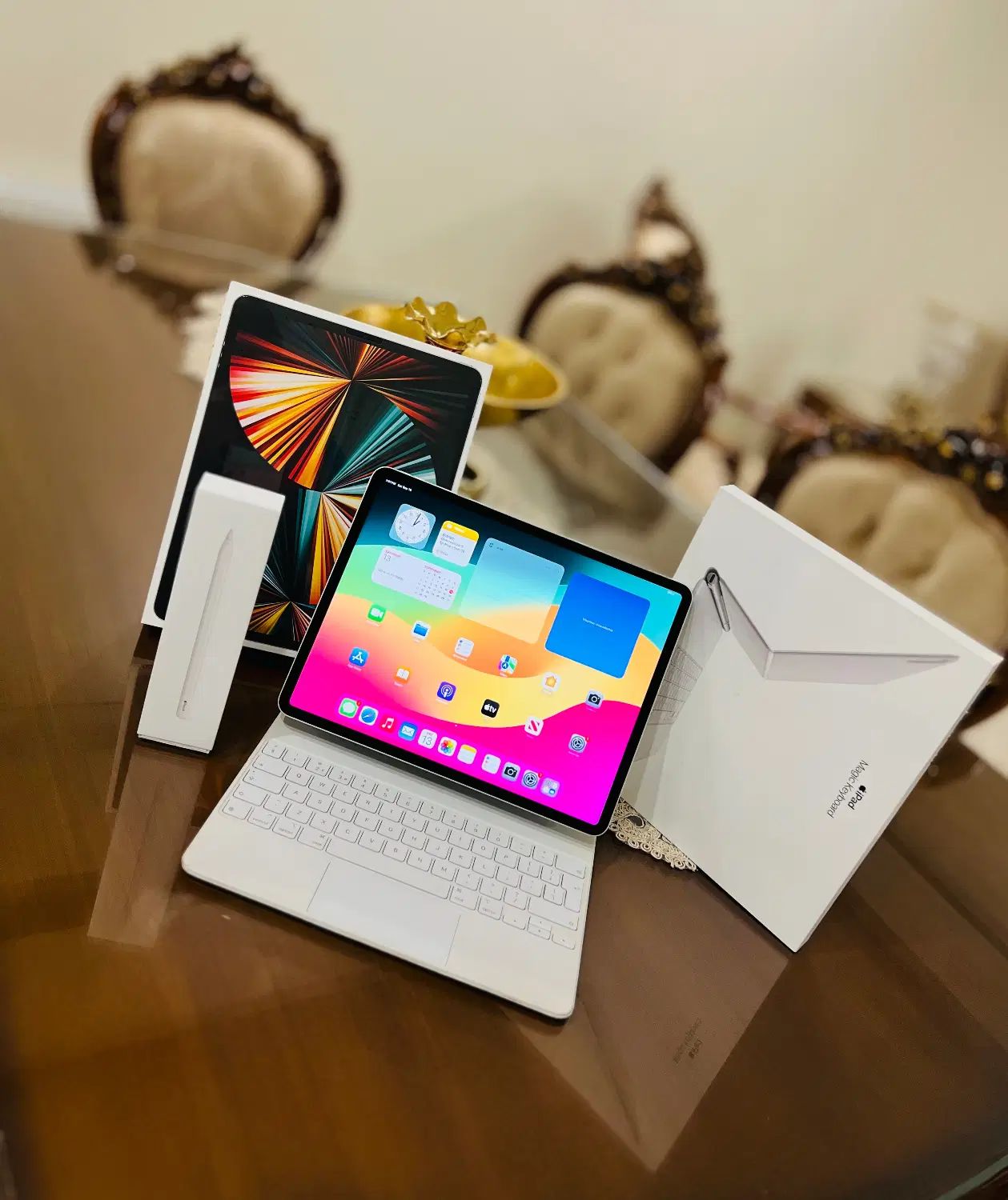 ipad pro 12.9inch 2021 M1/Pencil 2nd+Mjik Kayboard|تبلت|تهران, گیشا|دیوار