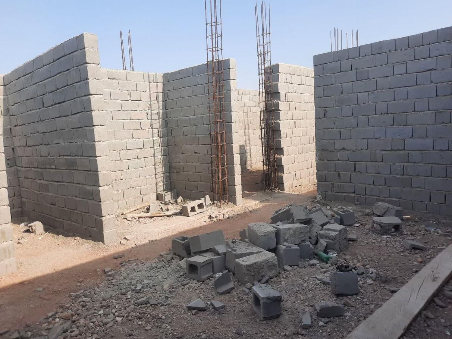 زمین نیمه ساخت طرح دو طبقه|فروش زمین و ملک کلنگی|هرمز, |دیوار