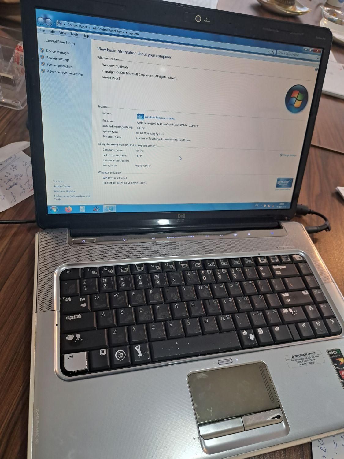 فروش یا معاوضه لبتاب hp با کامپیوتر خانگی|رایانه همراه|یاسوج, |دیوار