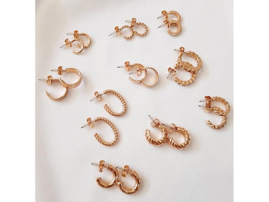 گوشواره نیم حلقهای 12 جفتی چند رنگ|بدلیجات|اراک, |دیوار