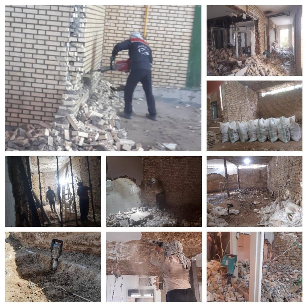 تخریب کار ساختمان بصورت ایمنی و بی خطر|خدمات پیشه و مهارت|قم, آزادگان|دیوار