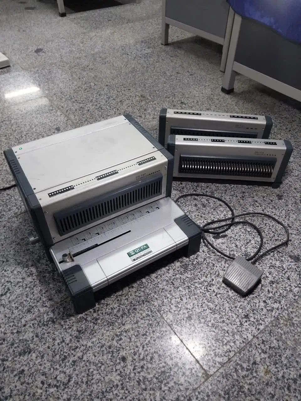 دستگاه پانچ برقی سیمی کن کتاب فنرزن سه قالبه کیوپا|لوازم التحریر|تهران, جوانمردان (اندیشه)|دیوار