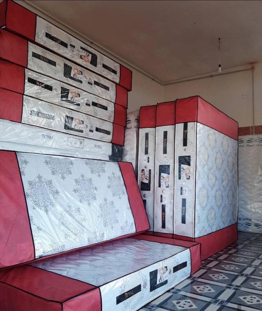 تشک تمام اسفنج  دو نفره طبی بدون فنر  ( ریباندار )|تشک تختخواب|الوند, |دیوار