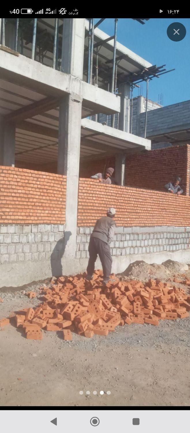 اجرقرمز سه سوراخ|مصالح و تجهیزات ساختمان|بانه, |دیوار