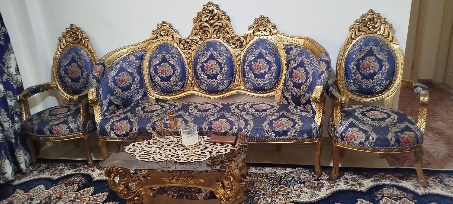 مبل نه نفره همراه با عسلی و جا کفشی ستس|مبلمان خانگی و میز عسلی|پرند, |دیوار