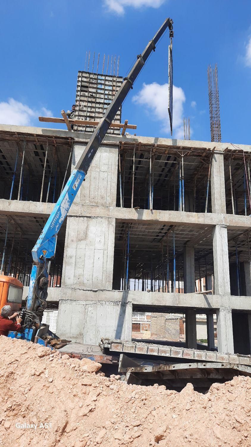 جرثقیل خاور کفی دار  دکل بلند همراه سبد ایمن|خدمات حمل و نقل|مبارکه, |دیوار