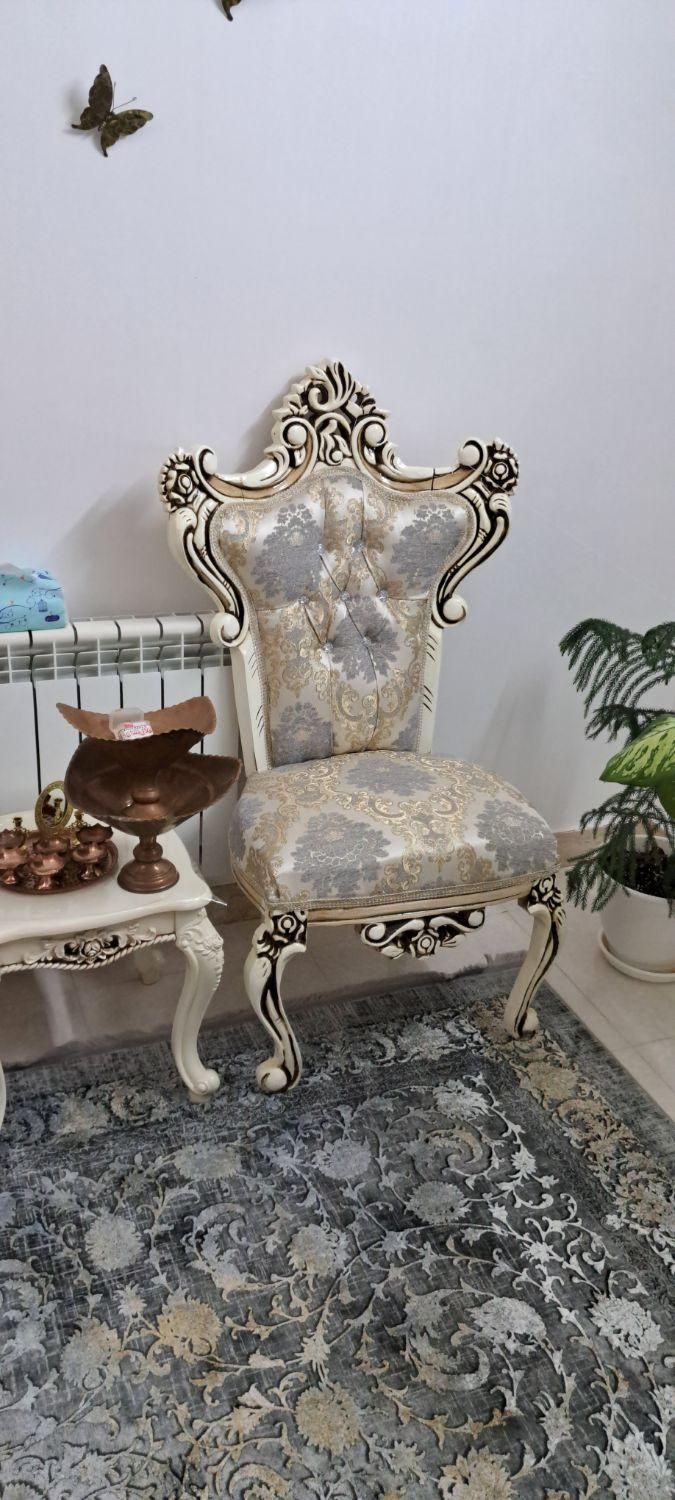 مبلمان سلطنتی و استیل تمام چوب جنس آس ۹نفره|مبلمان خانگی و میز عسلی|تنکابن, |دیوار