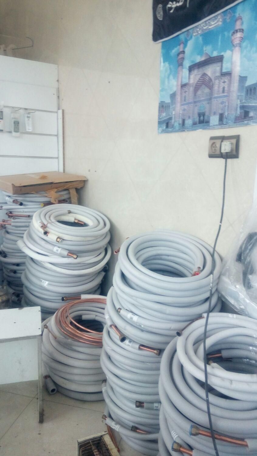 لوله مسی کولرگازی پنل تک کنترل کولر گازی بردs کابل|کولر گازی و فن‌کوئل|ساوه, |دیوار