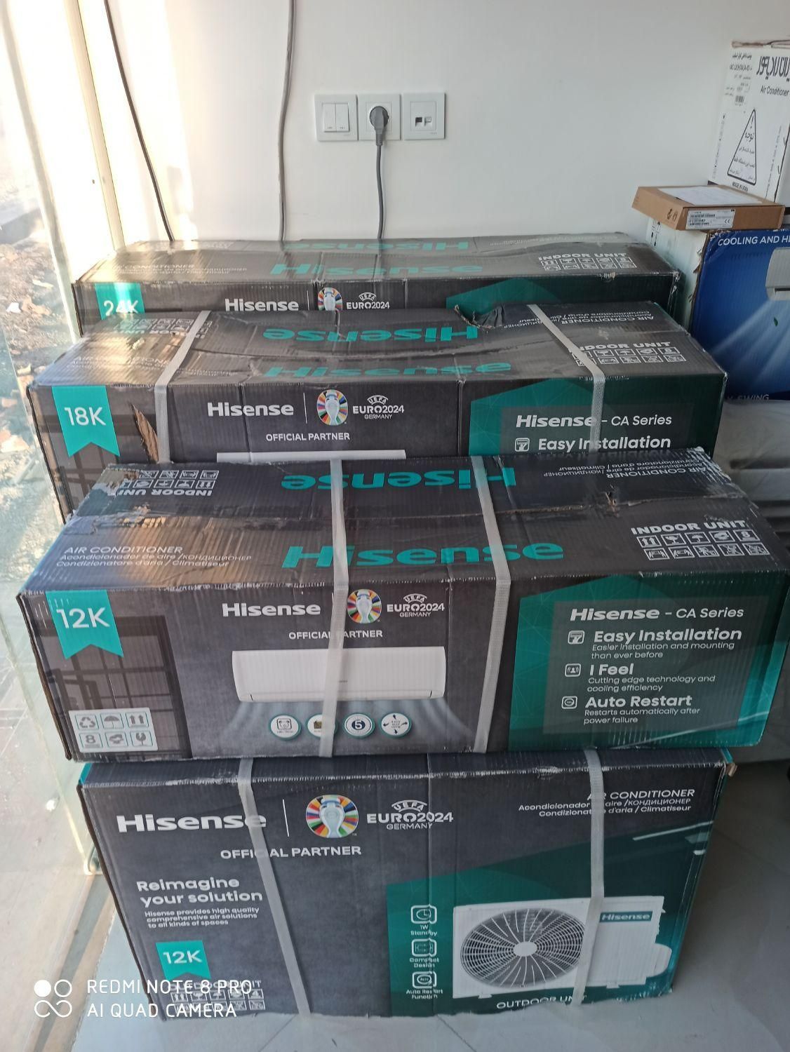 فروش کولرگازی(اسپیلت) هایسنس|کولر گازی و فن‌کوئل|بیرجند, |دیوار