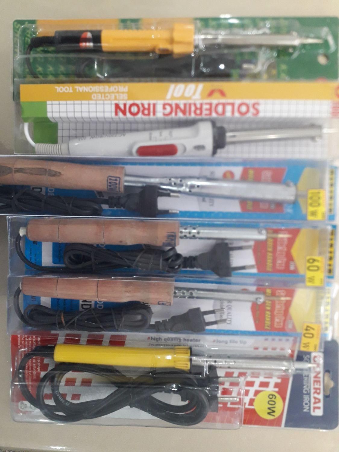 وسایل لحیم کاری .  قلع ‌ . روغن لحیم و انواع هویه|ابزارآلات|نهاوند, |دیوار