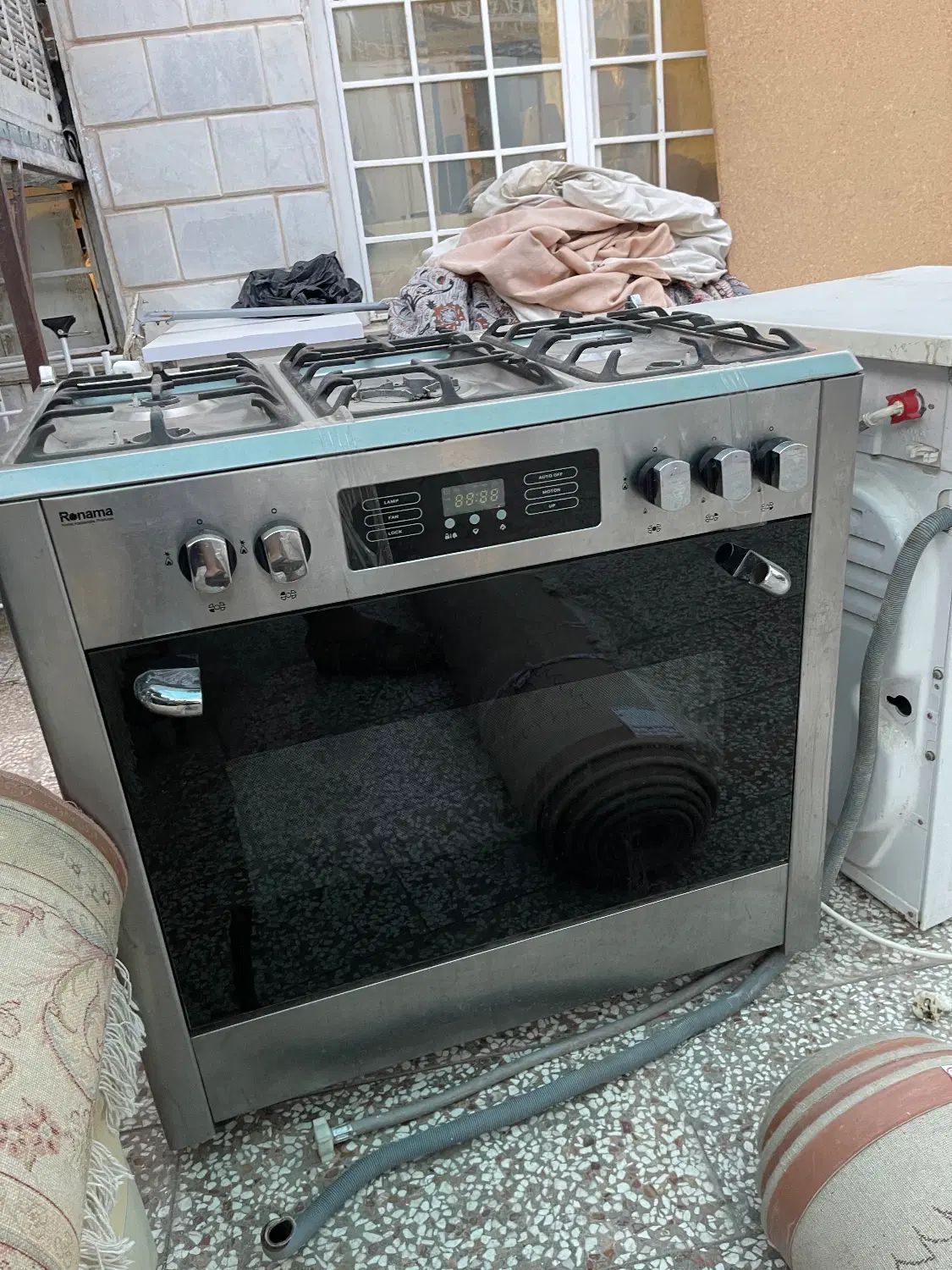 ۲ عدد اجاق گاز طرح فر برند رونما تمام استیل|اجاق گاز و لوازم برقی پخت‌وپز|مشهد, سرافرازان|دیوار