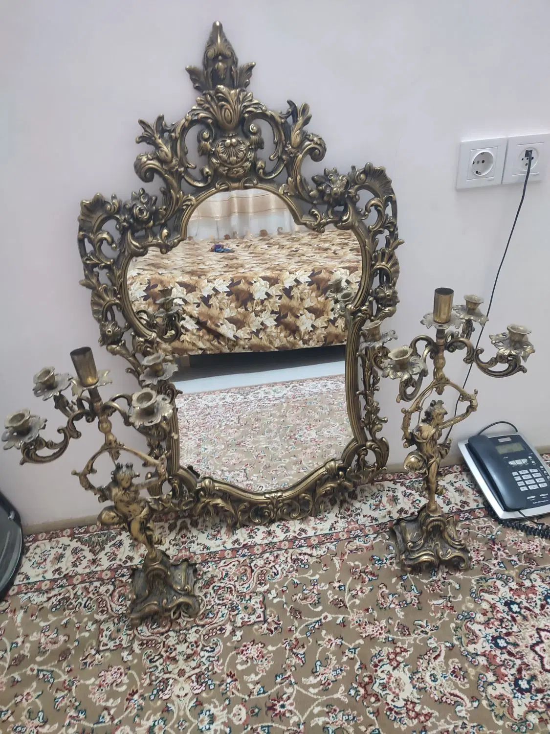 آینه و شمعدان|صنایع دستی و سایر لوازم تزئینی|مشهد, فرودگاه|دیوار