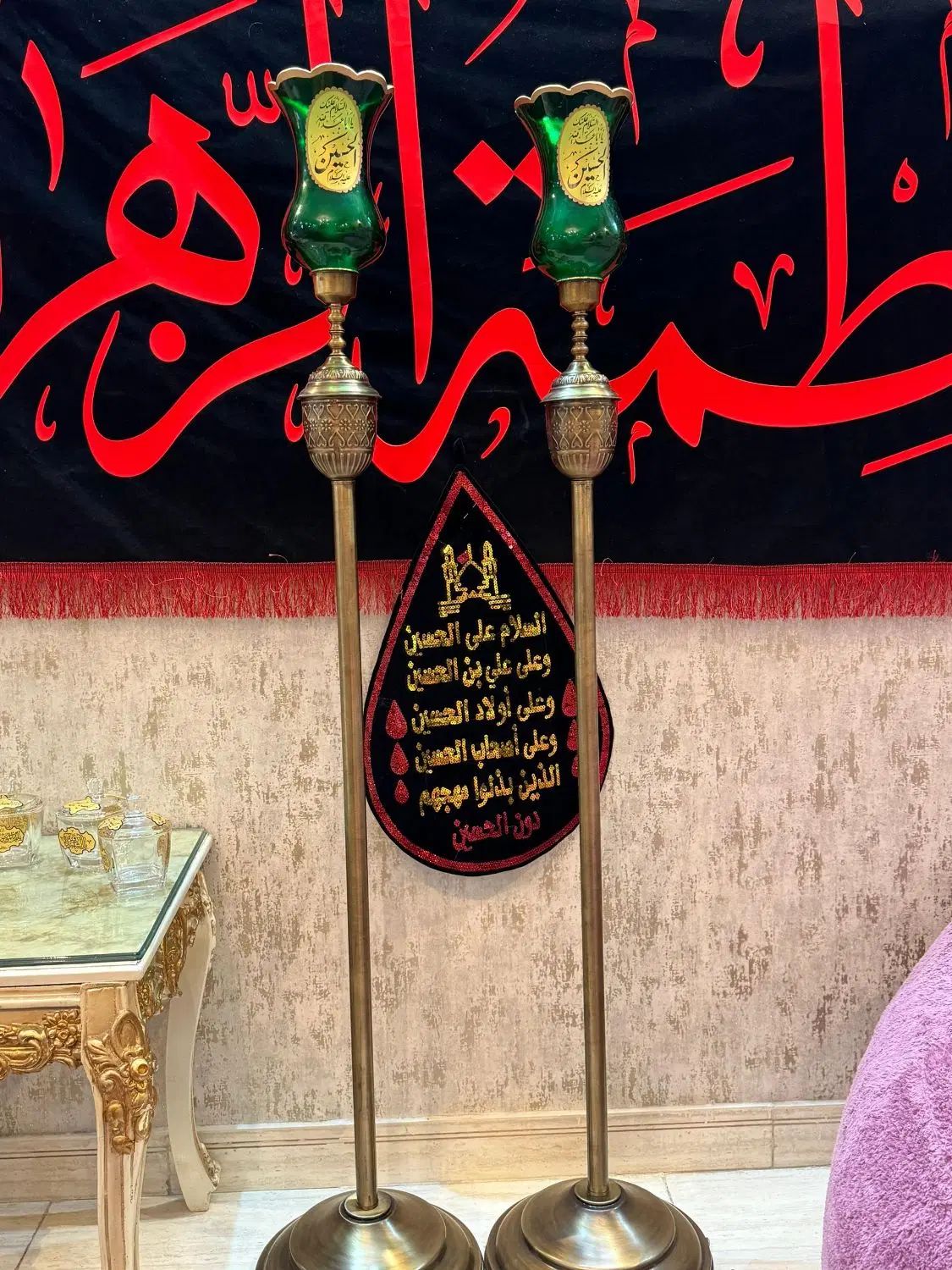 شمعدان کنار منبری یا کنار سالنی|صنایع دستی و سایر لوازم تزئینی|تهران, دولاب|دیوار