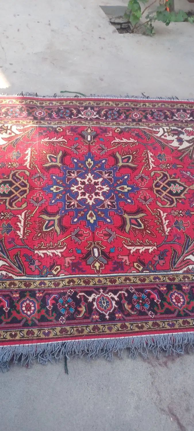 دوتخته فرش دستباف اندازه یک ونیم دردو متر|فرش|میاندوآب, |دیوار