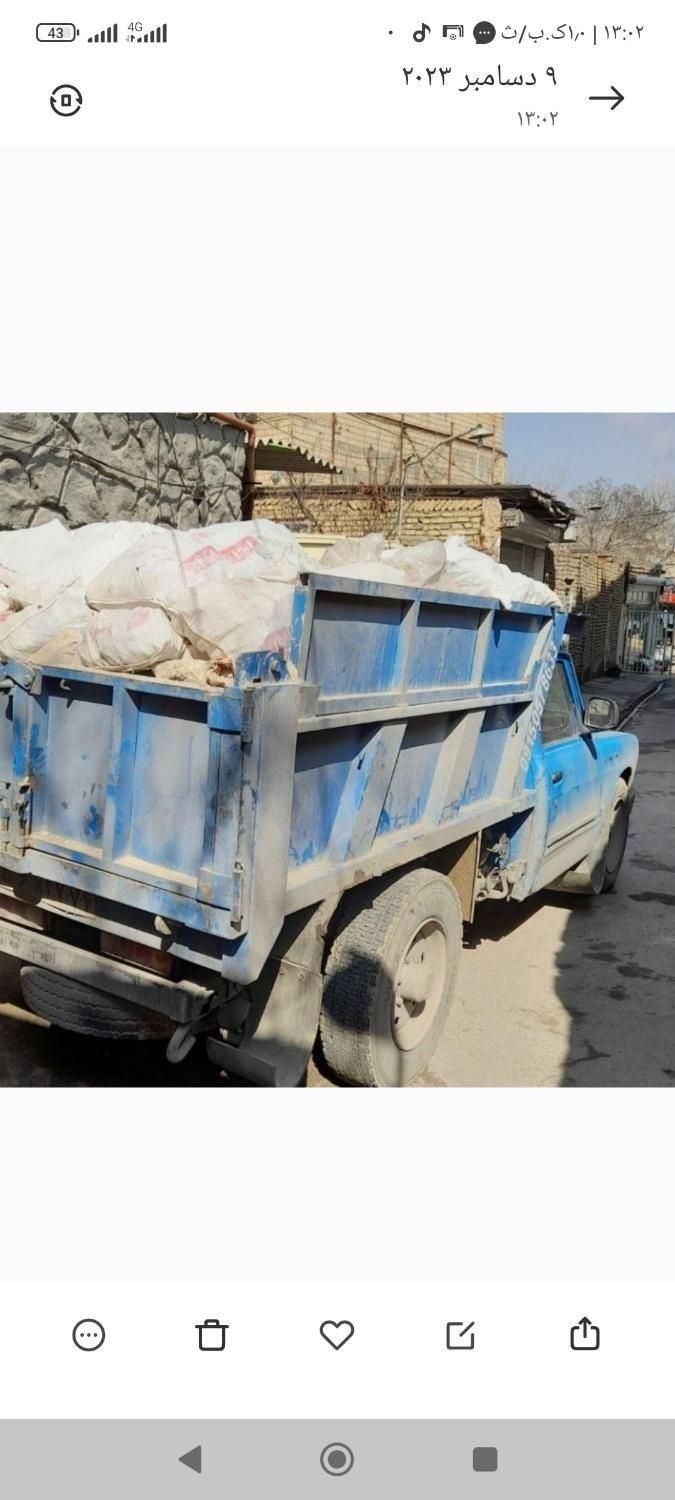 نیسان خاک باغچه نخاله ناخاله ماسه بادی06شسته مخلوط|خدمات حمل و نقل|شیراز, دارالرحمه|دیوار