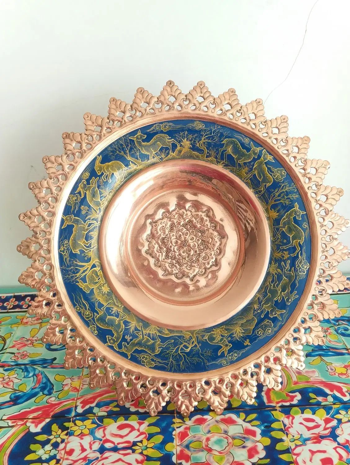 شیرینی خوری مسی.. تخفیف ویژه به علت ایراد جزئی|صنایع دستی و سایر لوازم تزئینی|تهران, گیشا|دیوار