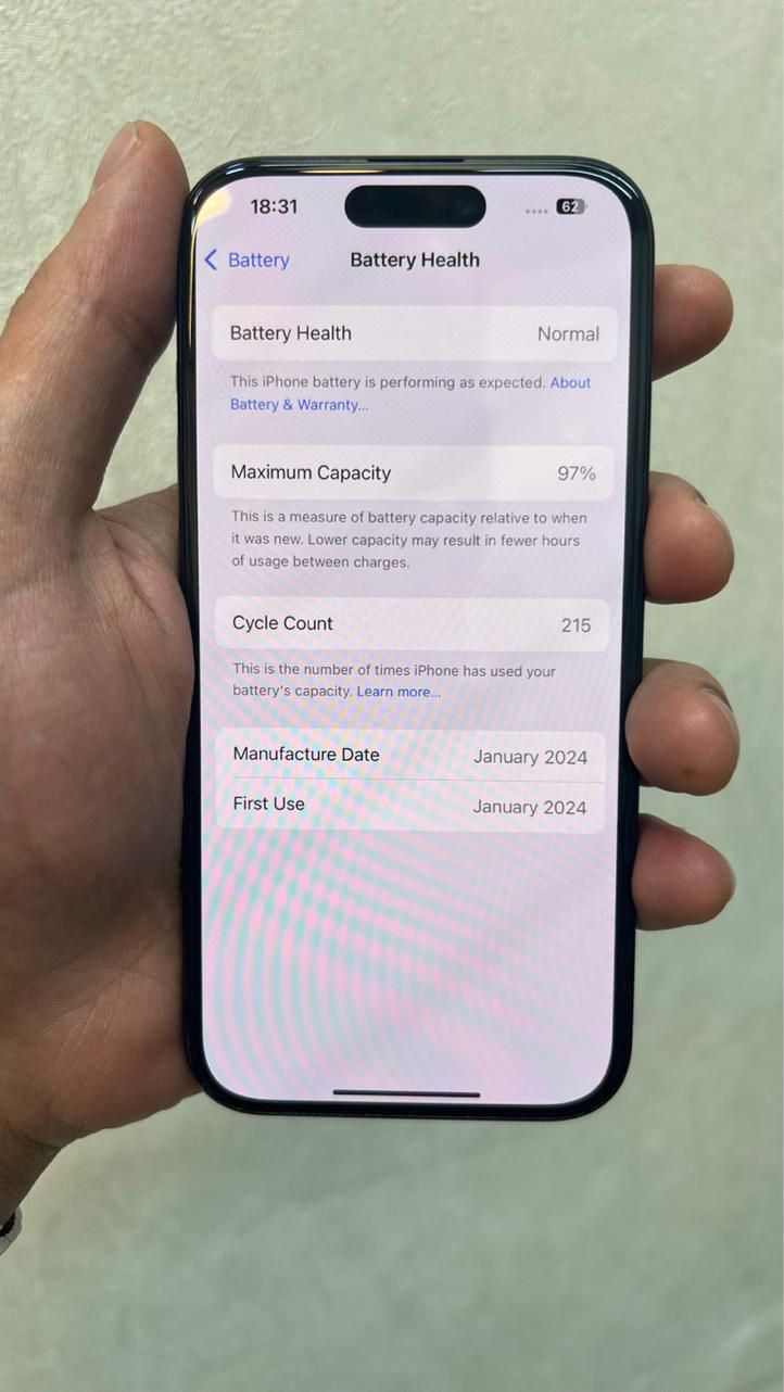 اپل iPhone 15 Pro با حافظهٔ ۲۵۶ گیگابایت|موبایل|تهران, پونک|دیوار
