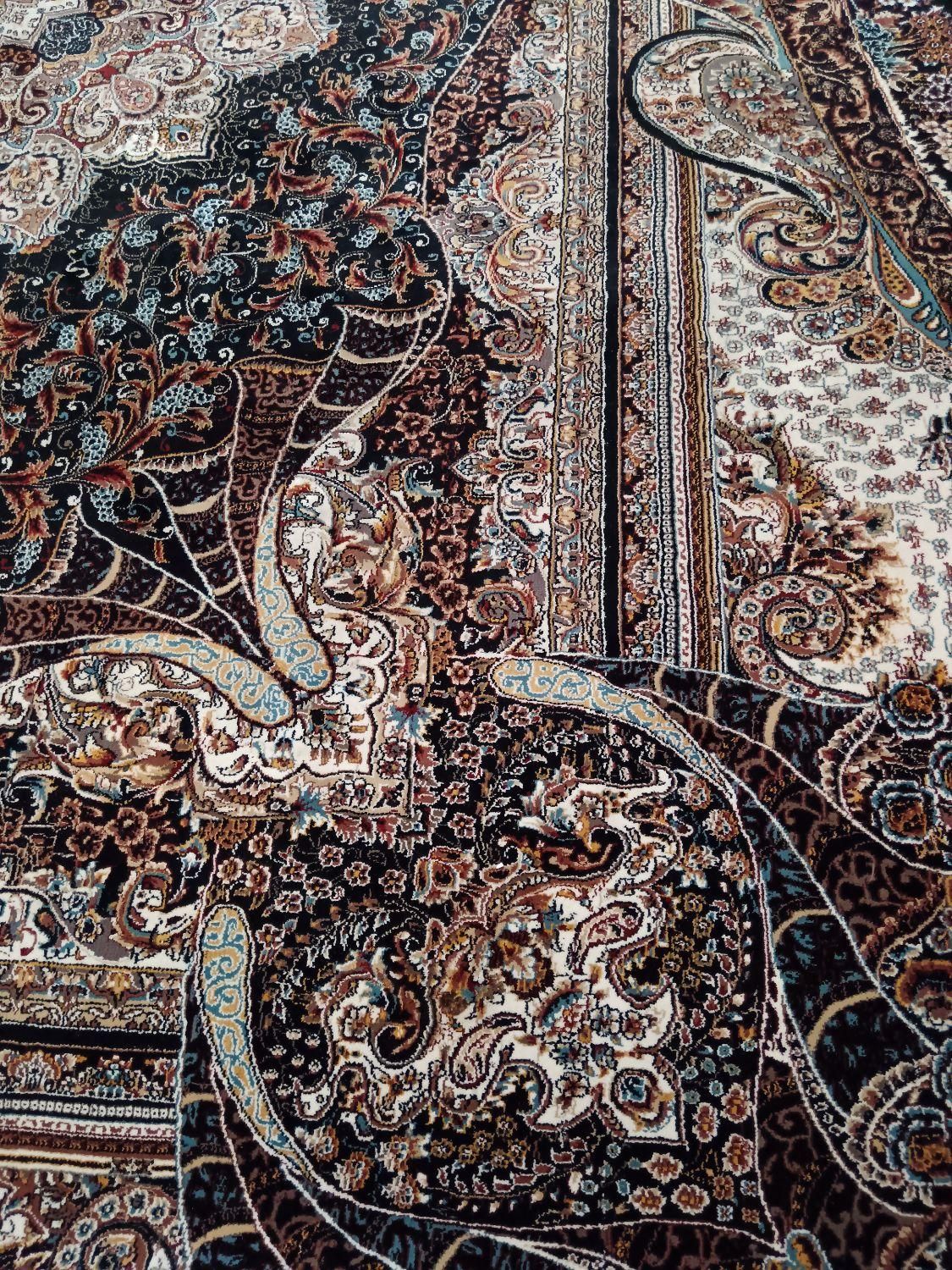 دو تخته فرش سرمه ای سه در چهار|فرش|نیشابور, دارایی|دیوار