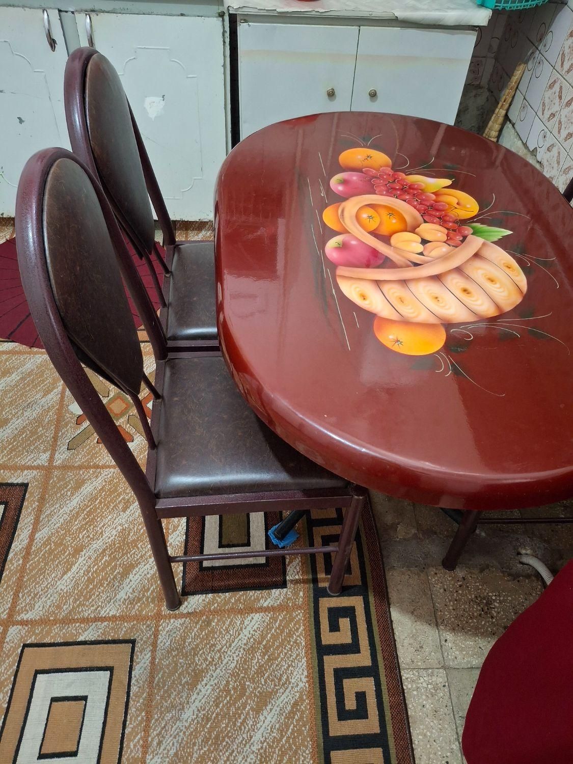 میزنهارخوری ۴نفره|میز و صندلی غذاخوری|فسا, |دیوار