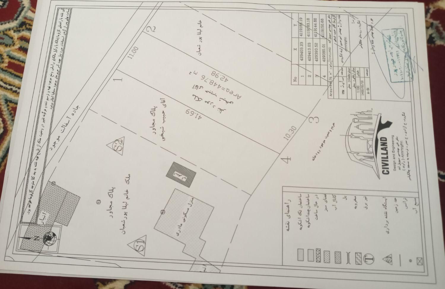 فروش زمین ۴۴۸ متری|فروش زمین و ملک کلنگی|چاف و چمخاله, |دیوار