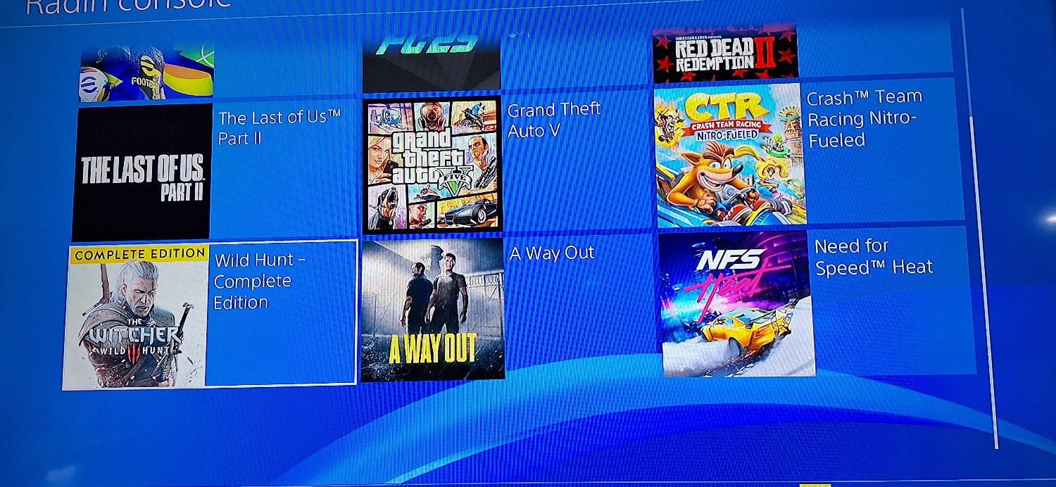 کنسول پلی استیشن ۴ اسلیم دو دسته + پک بازی ps4|کنسول، بازی ویدئویی و آنلاین|اصفهان, محله سفلی|دیوار